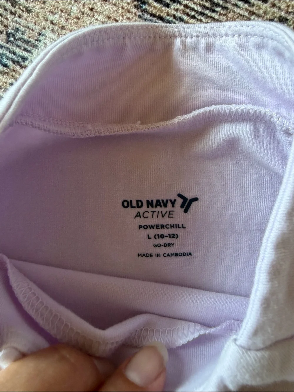Old Navy Light Lavender Long-Sleeve Mock Neck Top Girls